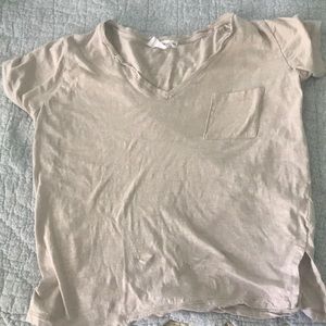 Cream boxy T-shirt